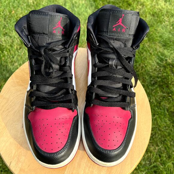 Nike Air Jordan 1 Mid Noble Red Men\'s Shoes - Size 10 - Ships Now main image 4